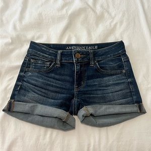 American Eagle Outfitters Midi Denim Shorts